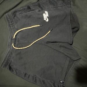 Black Jumpman Shorts with Mesh Sides